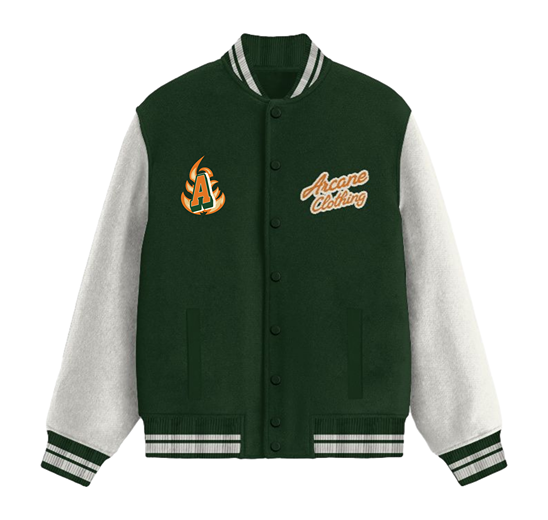 Arcane Evergreen Varsity Jacket